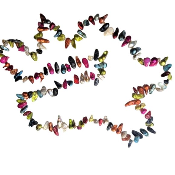 Colourful Shell Necklace Colourful Beaded Long Necklace - Picture 13 of 15